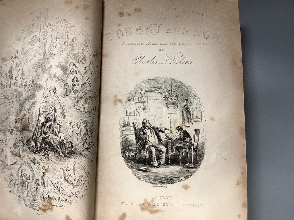 Dickens, Charles - Dombey and Son, 1st edition in book form,